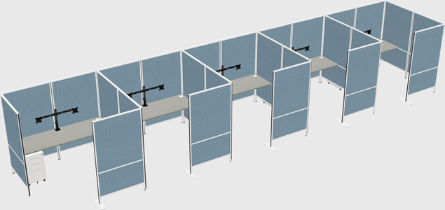 Flexible panel system with privacy