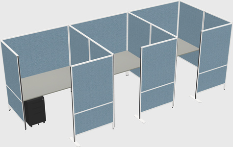 Flexible panel system with privacy