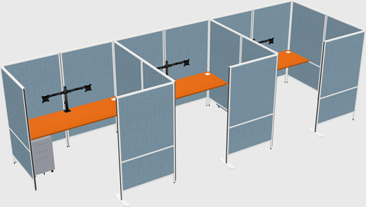 Flexible panel system with privacy