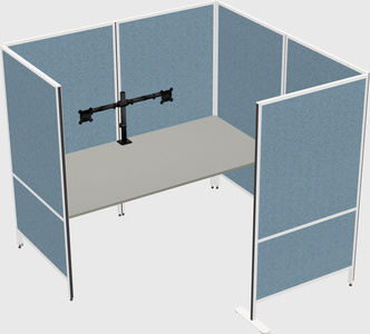 Flexible panel system with privacy