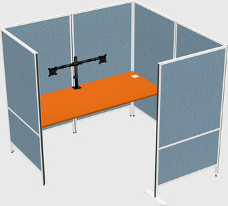 Flexible panel system with privacy