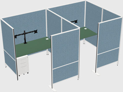 Flexible panel system with privacy