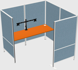 Flexible panel system with privacy