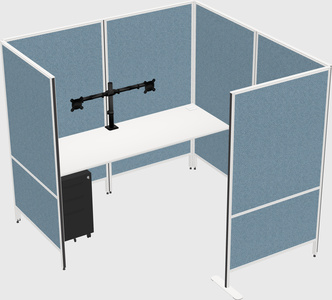 Flexible panel system with privacy