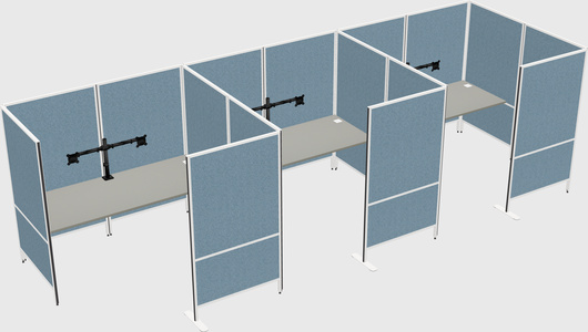 Flexible panel system with privacy