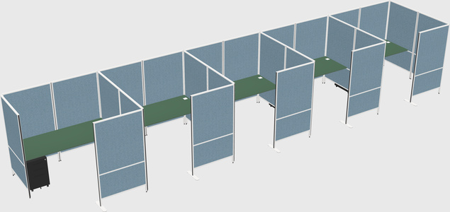 Flexible panel system with privacy