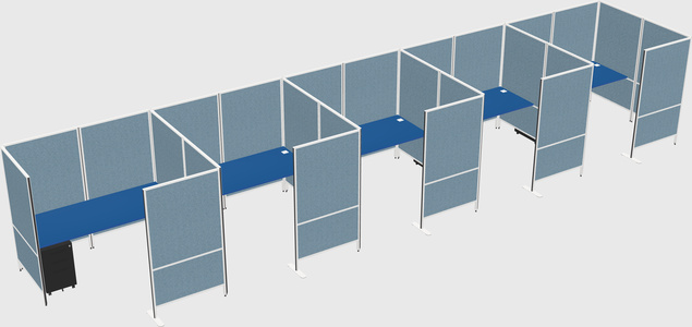 Flexible panel system with privacy