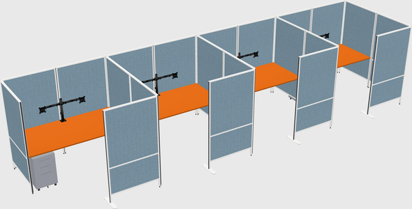 Flexible panel system with privacy