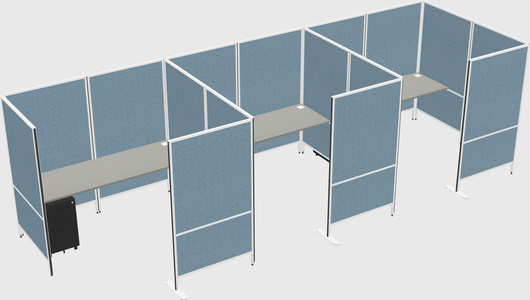 Flexible panel system with privacy
