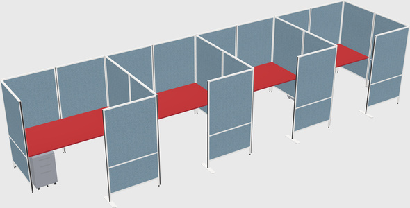 Flexible panel system with privacy