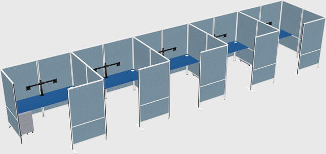 Flexible panel system with privacy