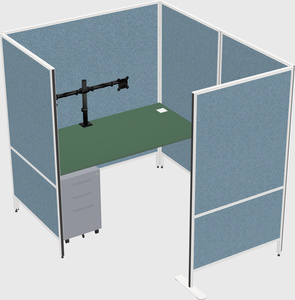 Flexible panel system with privacy