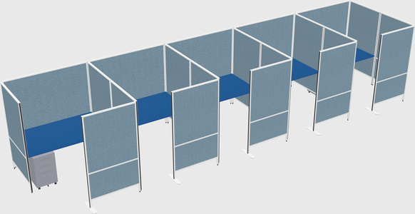 Flexible panel system with privacy