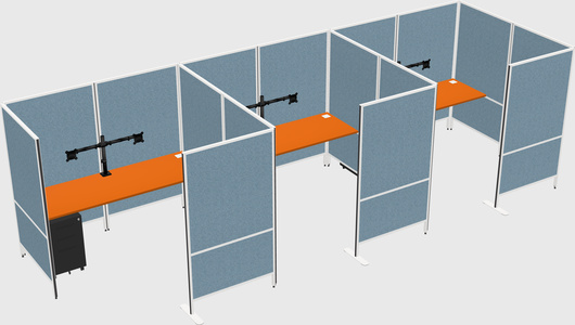 Flexible panel system with privacy