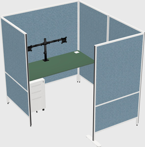 Flexible panel system with privacy