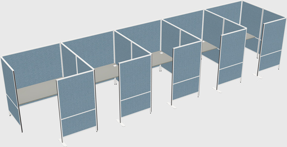 Flexible panel system with privacy