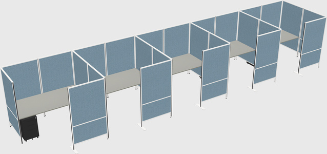 Flexible panel system with privacy