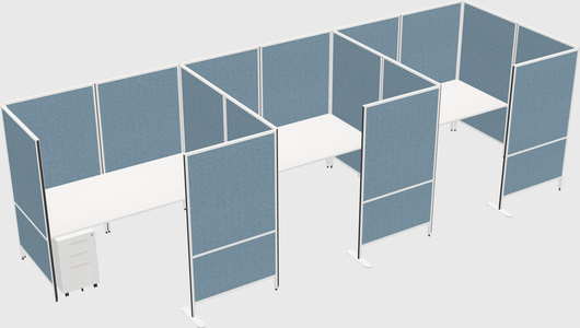 Flexible panel system with privacy