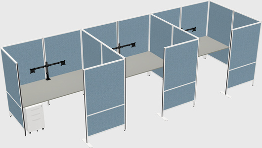 Flexible panel system with privacy