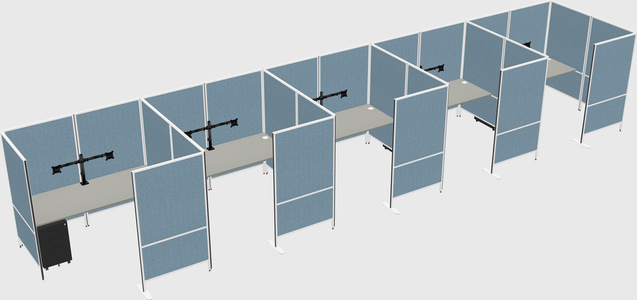 Flexible panel system with privacy
