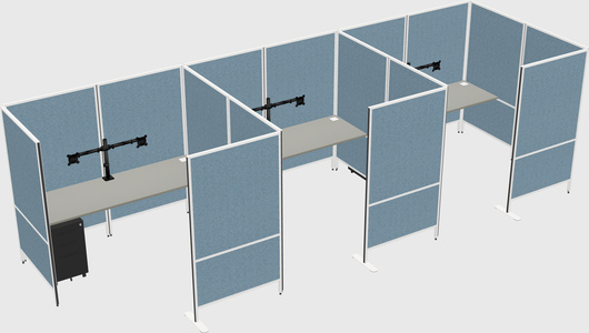 Flexible panel system with privacy