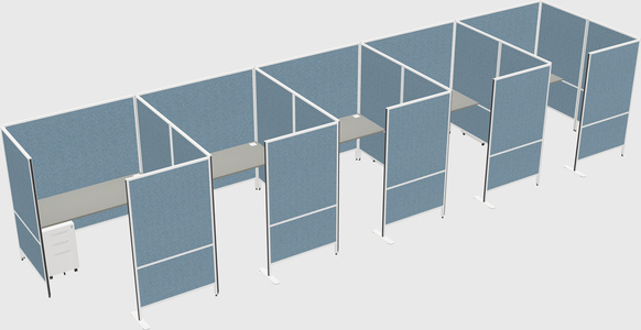 Flexible panel system with privacy