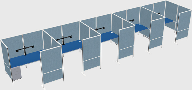 Flexible panel system with privacy