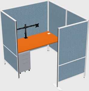 Flexible panel system with privacy