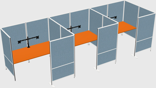 Flexible panel system with privacy