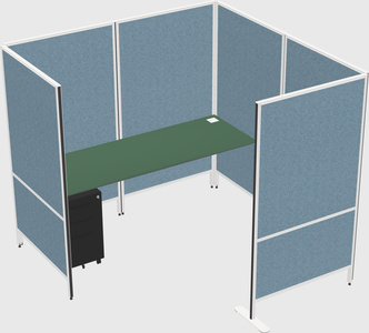 Flexible panel system with privacy