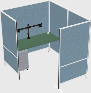 Flexible panel system with privacy