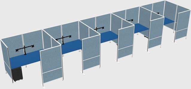 Flexible panel system with privacy