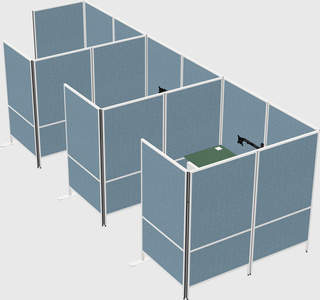 Flexible panel system with privacy