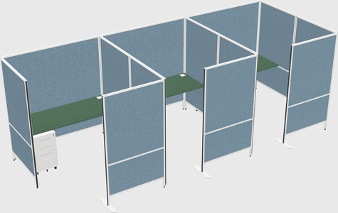 Flexible panel system with privacy