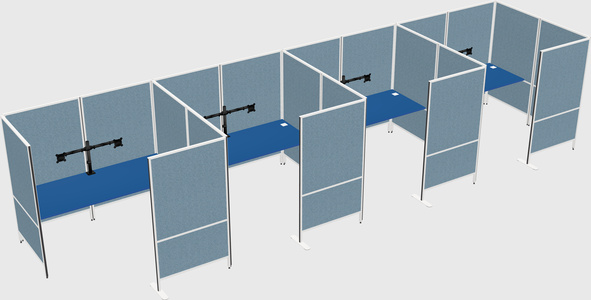 Flexible panel system with privacy