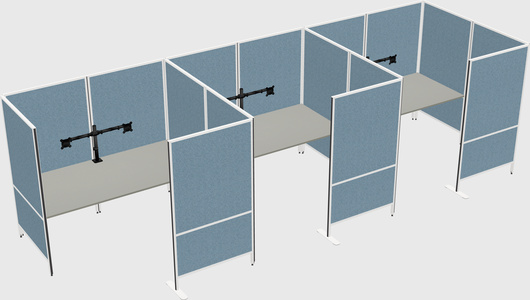 Flexible panel system with privacy