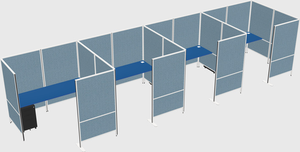 Flexible panel system with privacy