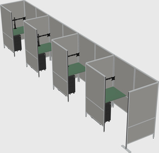 Small private panel system