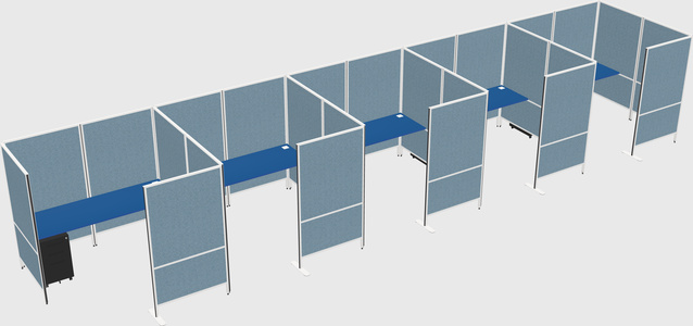 Flexible panel system with privacy