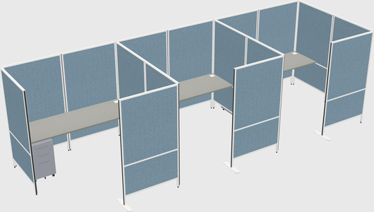 Flexible panel system with privacy