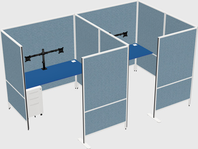 Flexible panel system with privacy