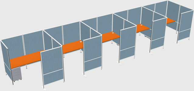 Flexible panel system with privacy