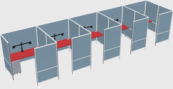 Flexible panel system with privacy
