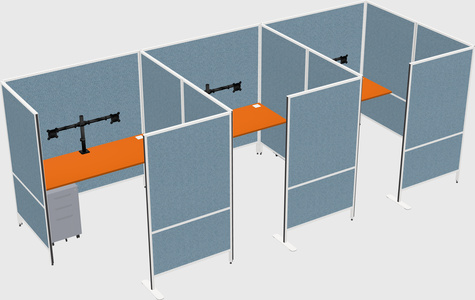 Flexible panel system with privacy