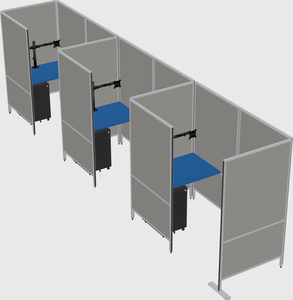Small private panel system