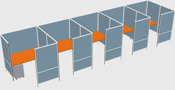 Flexible panel system with privacy