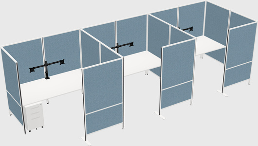 Flexible panel system with privacy