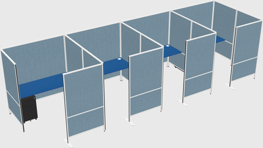 Flexible panel system with privacy
