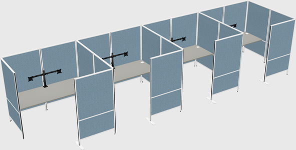 Flexible panel system with privacy