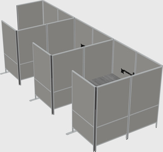 Flexible panel system with privacy